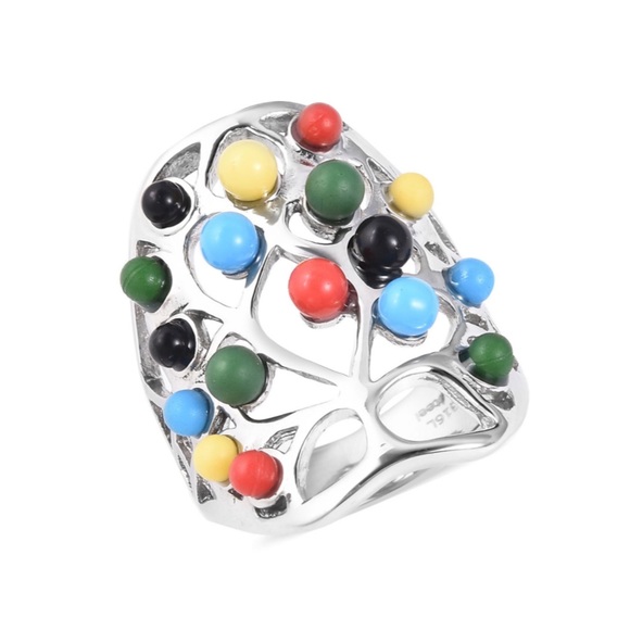 Jewelry - Multi Color Chroma Ring in Stainless Steel